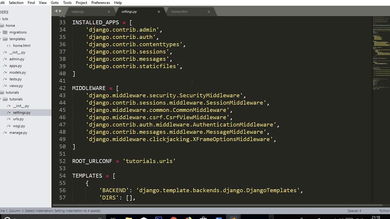 Django Tutorial 1 | Basic Django Hello World app.