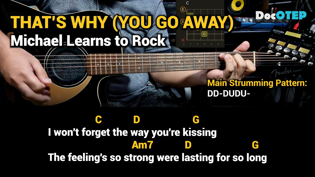 That's Why (You Go Away) - Michael Learns to Rock (Guitar Chords Tutorial with Lyrics)