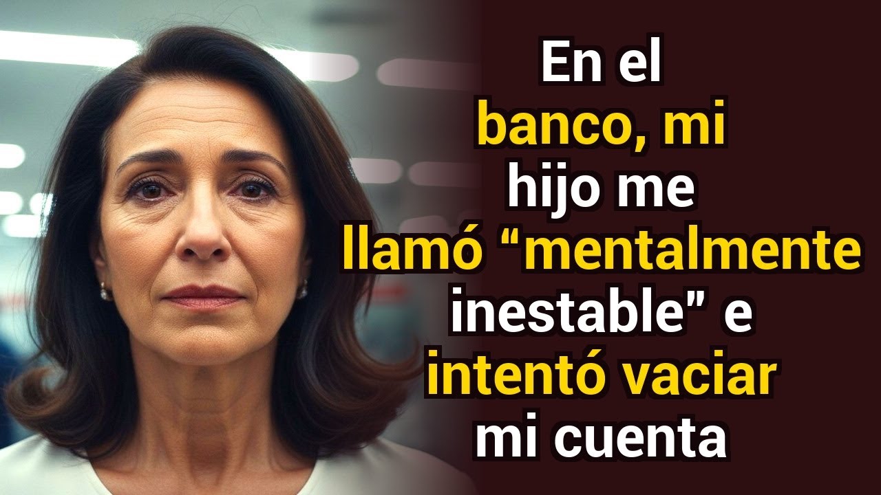 En el banco, mi hijo me llamó “mentalmente inestable” e intentó vaciar mi cuenta