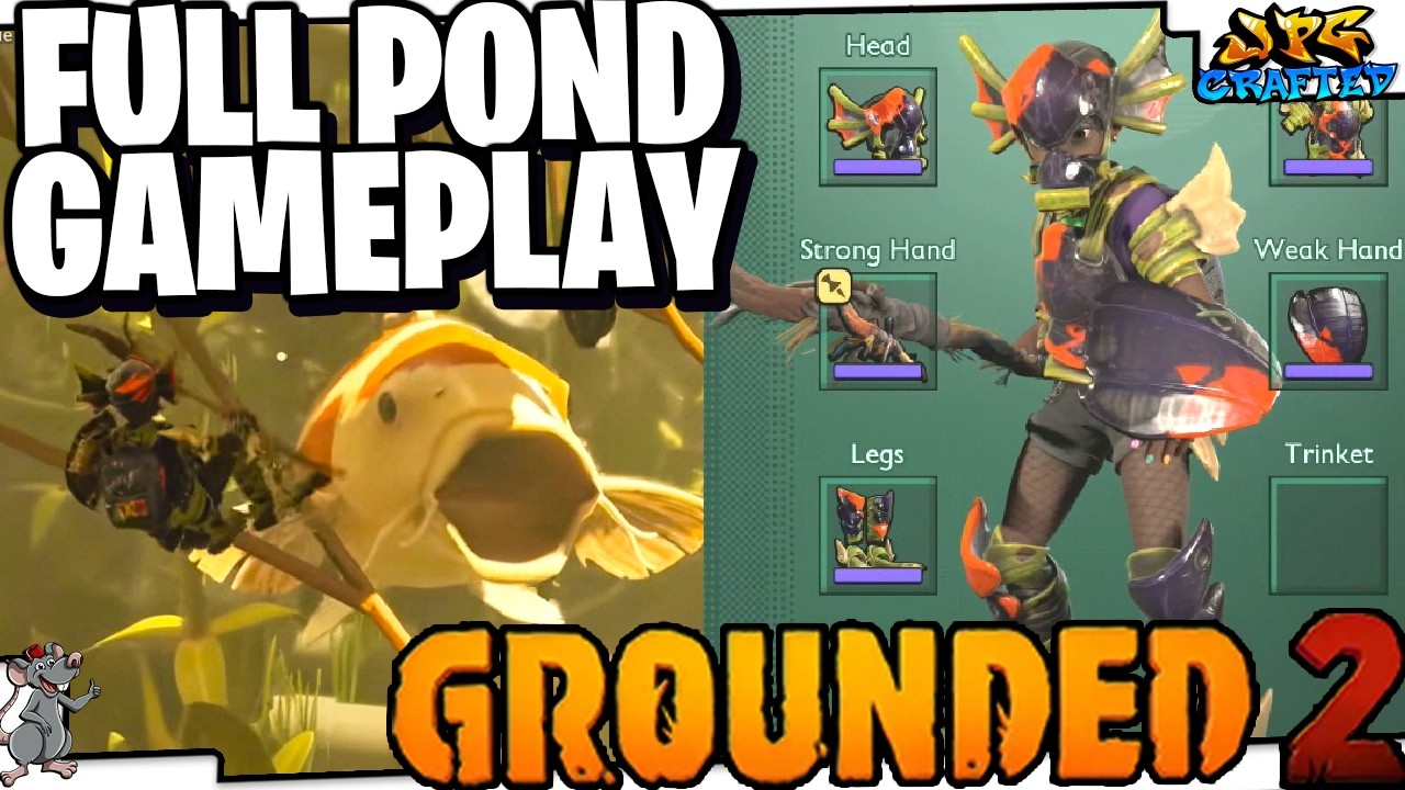 Геймплей Grounded 2 Pond! Совершенно новые карпы кои! Интрига в бездне! Новые жуки! Но подводные ...