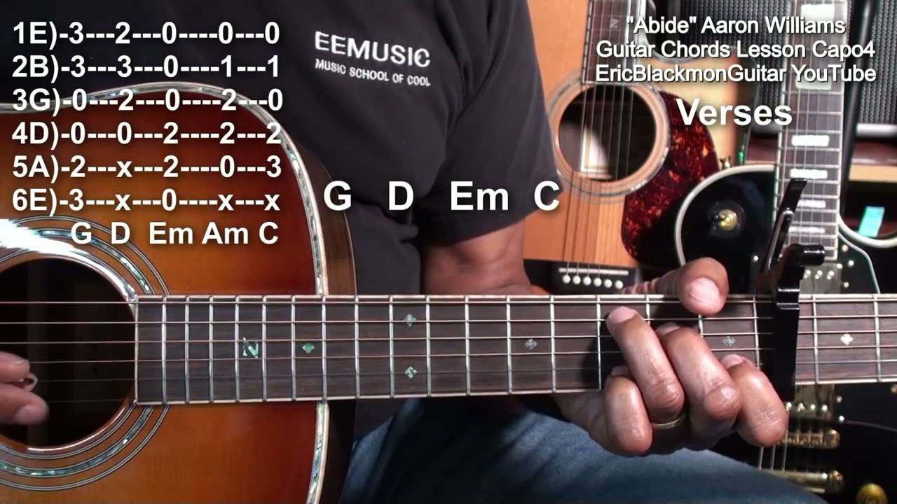ABIDE Aaron Williams Guitar Lesson Tutorial
