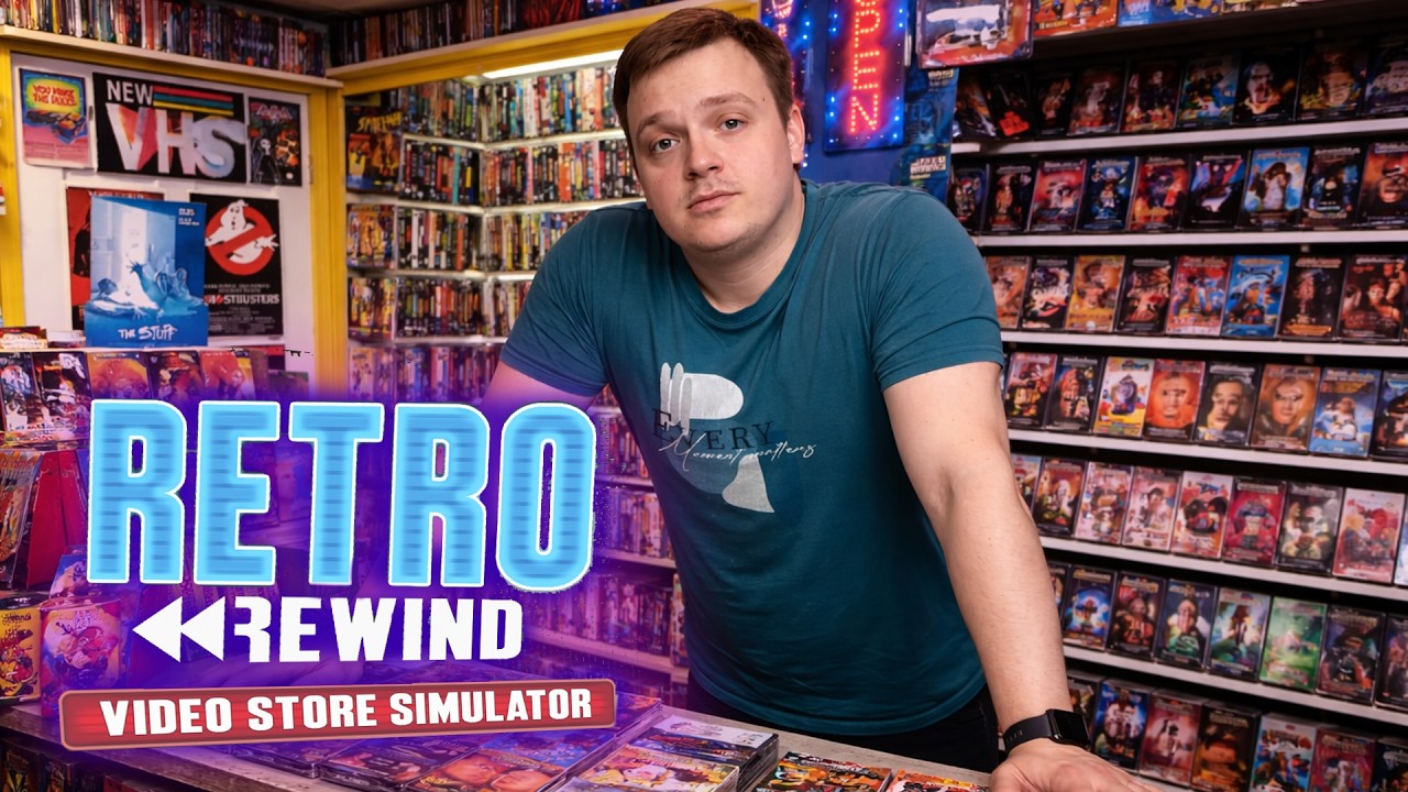 РУЛЮ ВИДЕОПРОКАТОМ! Retro Rewind Video Store Simulator #1