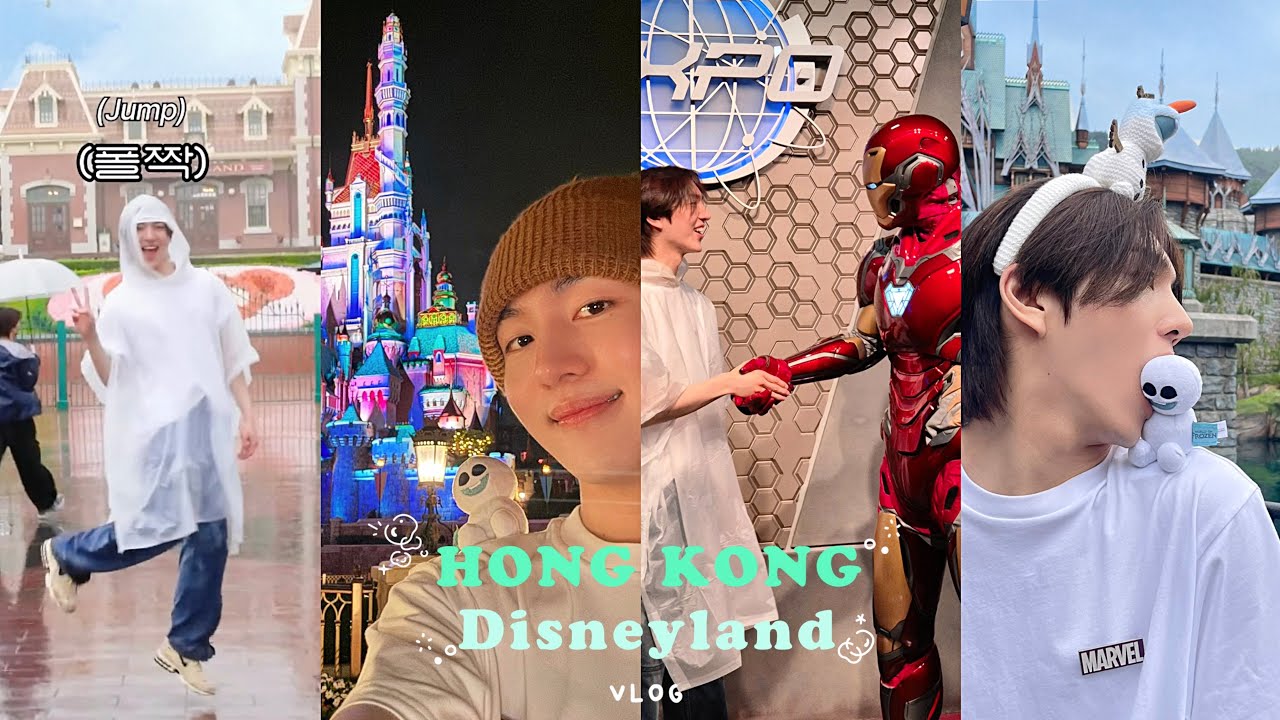 침수 될 뻔한 홍콩 디즈니랜드🎆 | 쇼핑&먹방 | 엘사❄️아이언맨🦾영접 | 불꽃놀이 | vlog