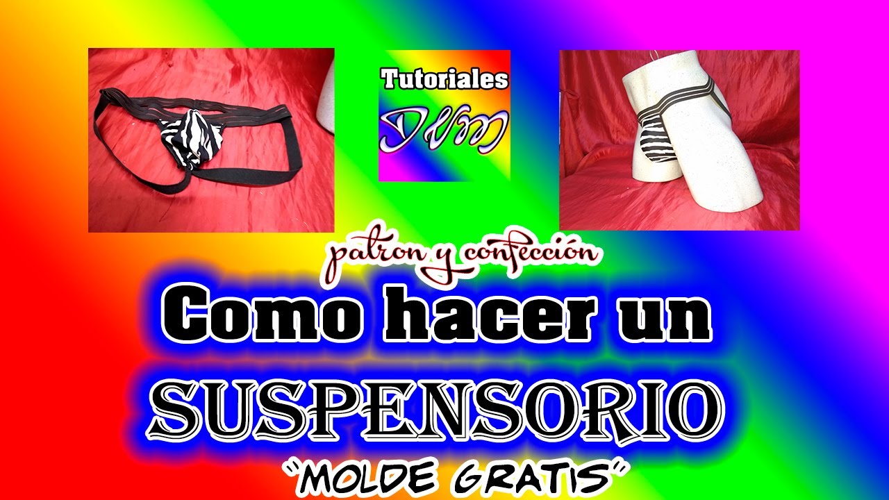 como hacer suspensorio para caballero diy con molde descargable