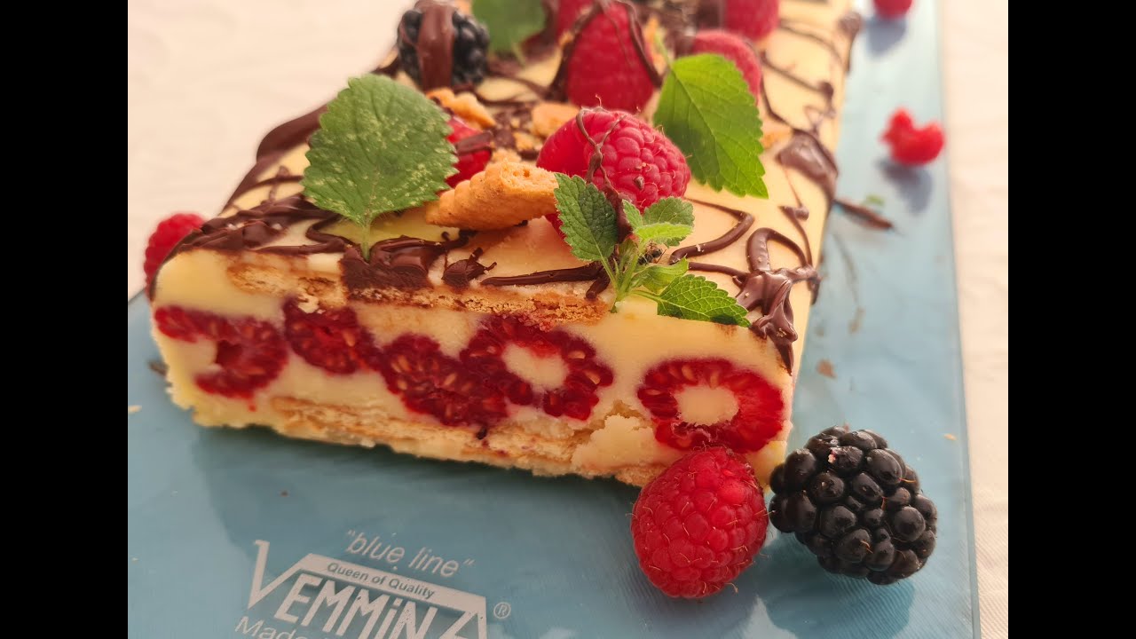 Wei&szlig;er kalter Hund mit Himbeeren (VEMMiNA)