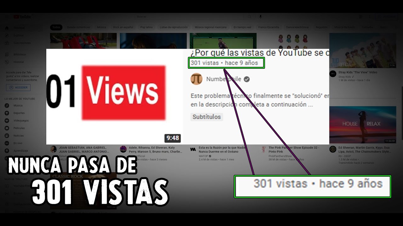 EL EXTRAÑO CASO DEL VIDEO QUE SIEMPRE TENDRÁ 301 VISTAS