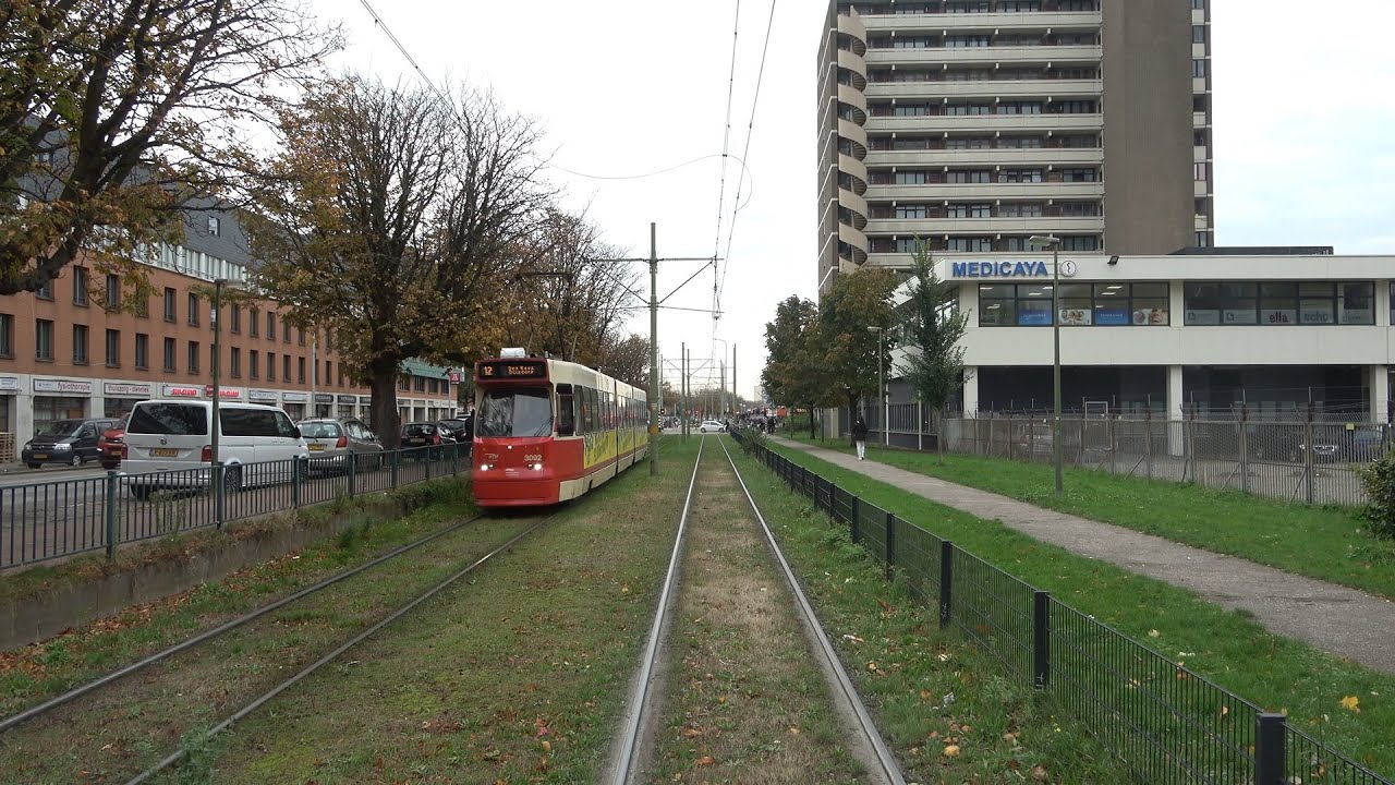 HTM tramlijn 6 Leidschendam Noord - Haagse Markt - Station Den Haag Centraal | BN GTL8 3073 | 2021