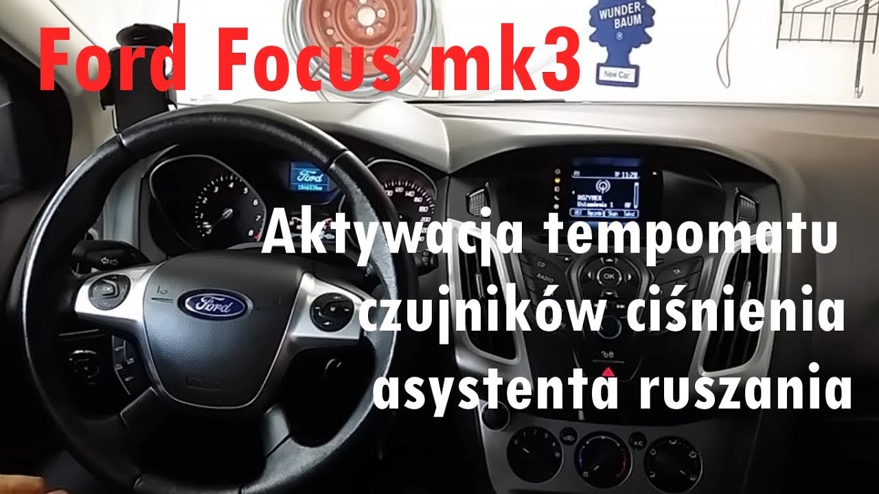 Ford Focus mk3 aktywcja tempomatu, DDS, HSA, ALS,