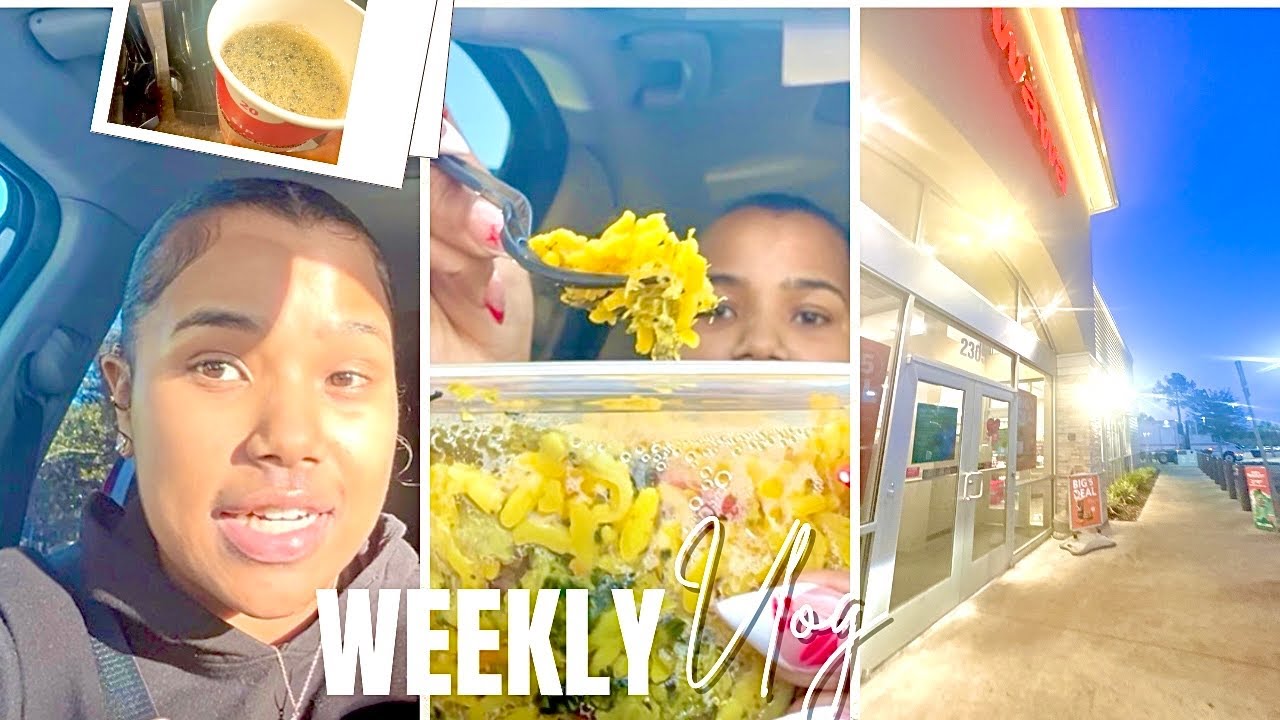WEEKLY VLOG | worship service, COFFEE RUN, trying MEAT MARKET food ft my MOM | lifeofmilla 