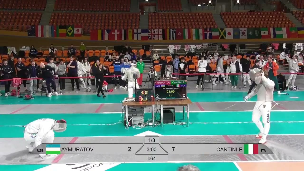 Plovdiv World Cup 2025 SMS - L64 - Musa Aymuratov UZB v Edoardo Cantini ITA