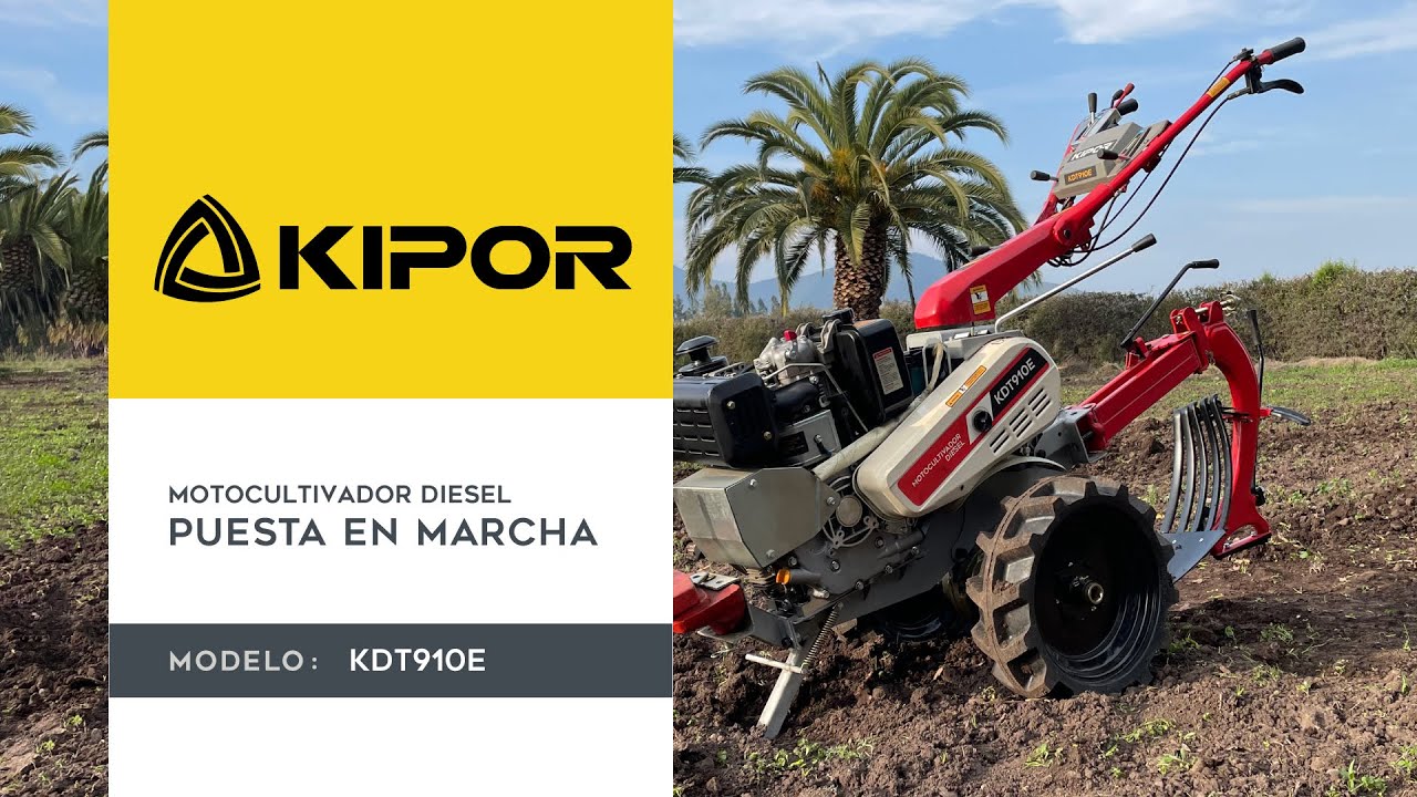 Puesta en Marcha - Motocultivador KDT910E KIPOR DIESEL 10HP