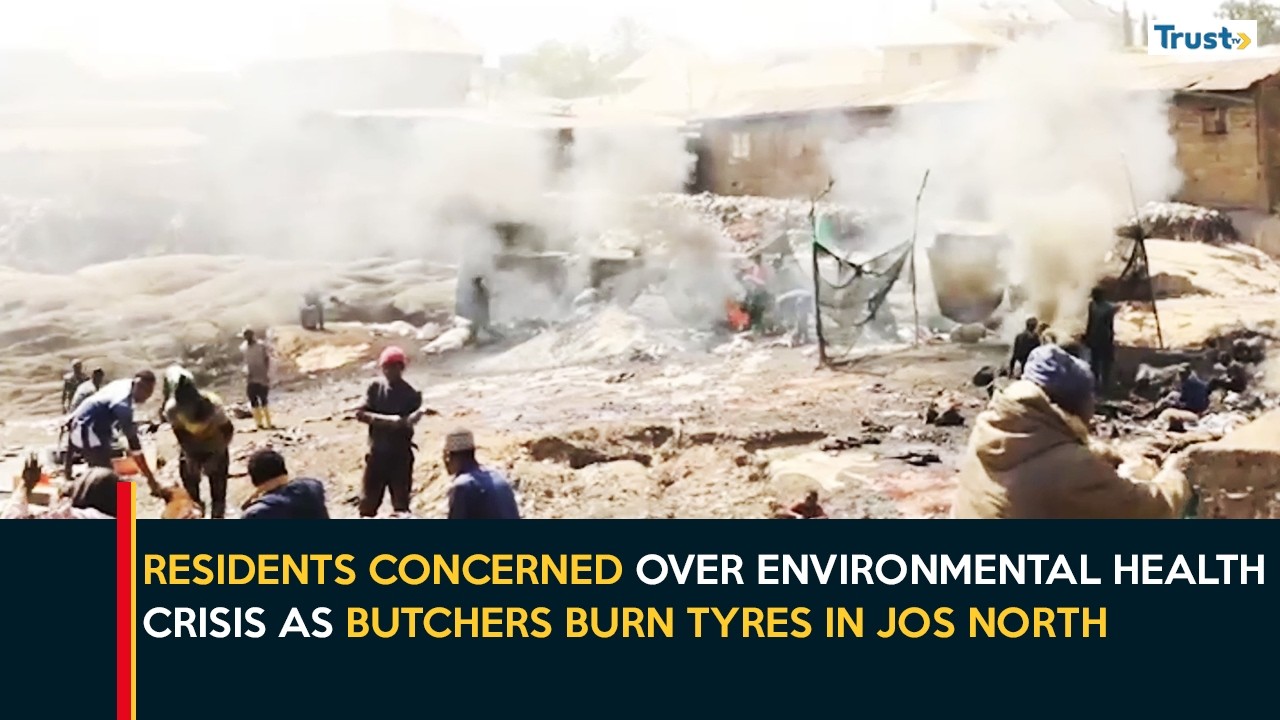 Residents Concerned Over Environmental Health Crisis As Butchers Burn Tyres In Jos North