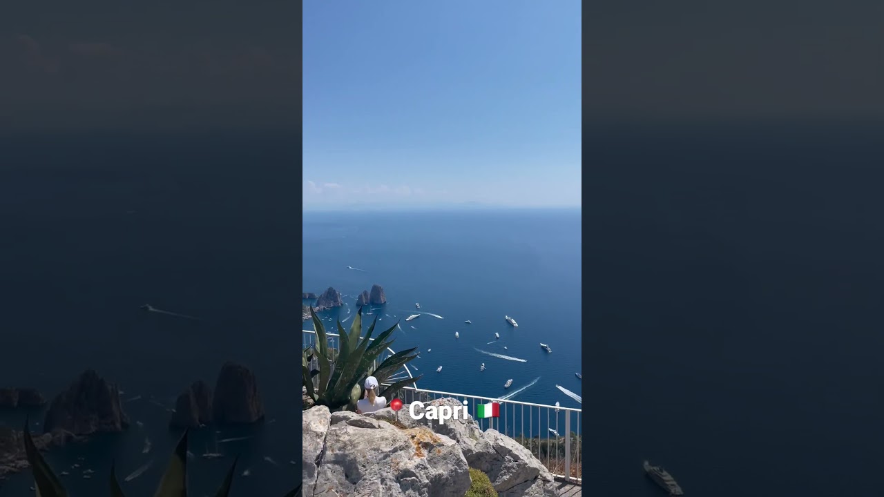 📍Capri 🇮🇹 Top of Monte Solaro #shortsvideo #capri #travel #italytravel #amalficoast