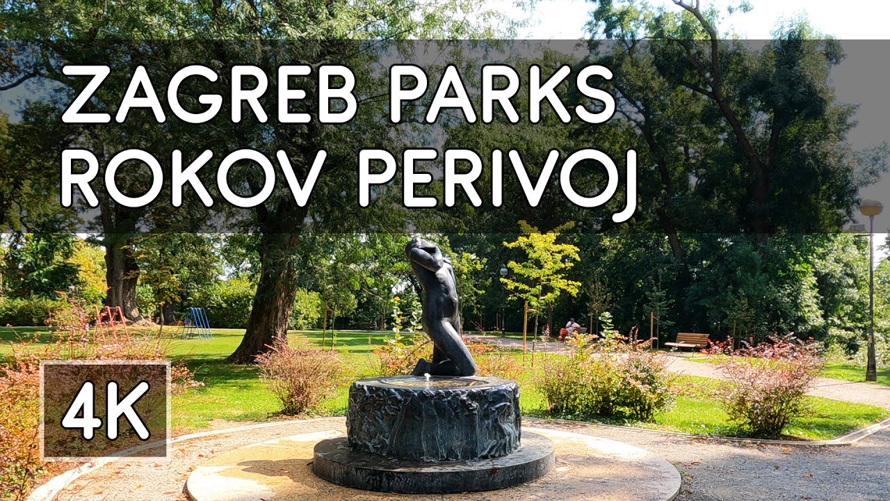 Walking Tour: Zagreb Parks (Pt. 3): Rokov perivoj - Zagreb, Croatia - 4K UHD Virtual Travel