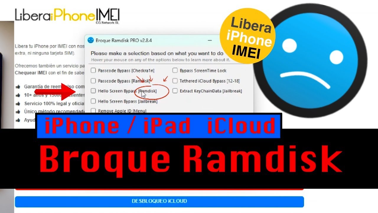 Desbloquear iCloud con Broque Ramdisk (iPad 7, iPad Air 4, iPad Pro 1, iPhone 6 y todos anteriores)