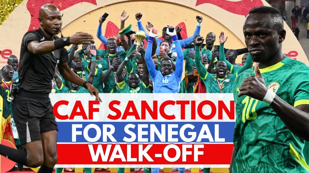 Drame final de la CAN 2025&nbsp;: Sanctions de la CAF contre le S&eacute;n&eacute;gal pour avoir quitt&eacute; le terrain s...