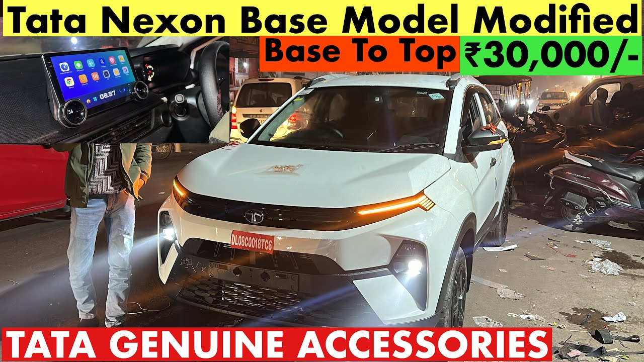 Tata Nexon Base Model Modified in ₹30,000/- | Nexon facelift Modification 