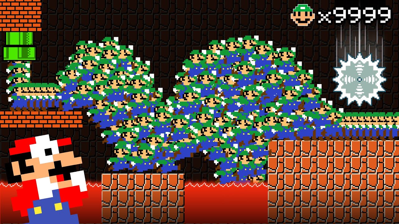 Mario Bros But with 9999 Luigi March Madness