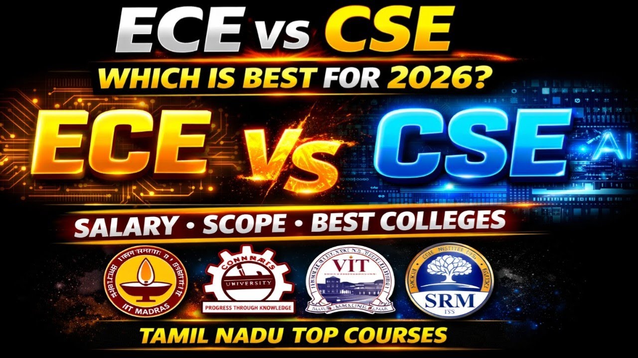 ECE vs CSE 🔥 Which is BEST Engineering Course 2026? Full Details | Salary | Colleges Tamil Nadu|2026