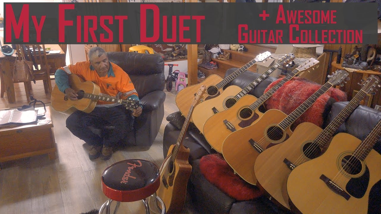 A beginner guitarist's first duet ('Lights on the Hill' by Slim Dusty)
