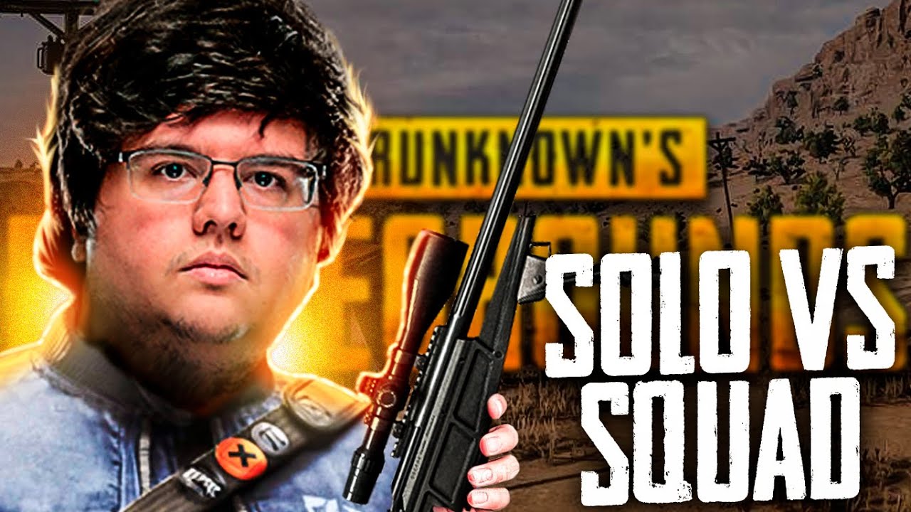 SNIPANDO GERAL NO SOLO VS SQUAD DO PUBG