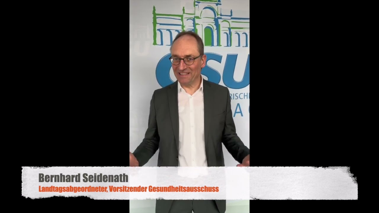 Bernhard Seidenath, MdL, Vors. Gesundheitsausschu&szlig; zu 10 Jahre Patientenrechtegeetz