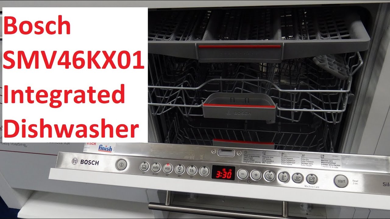 Bosch SMV46KX01E 13 Place Setting Integrated Dishwasher