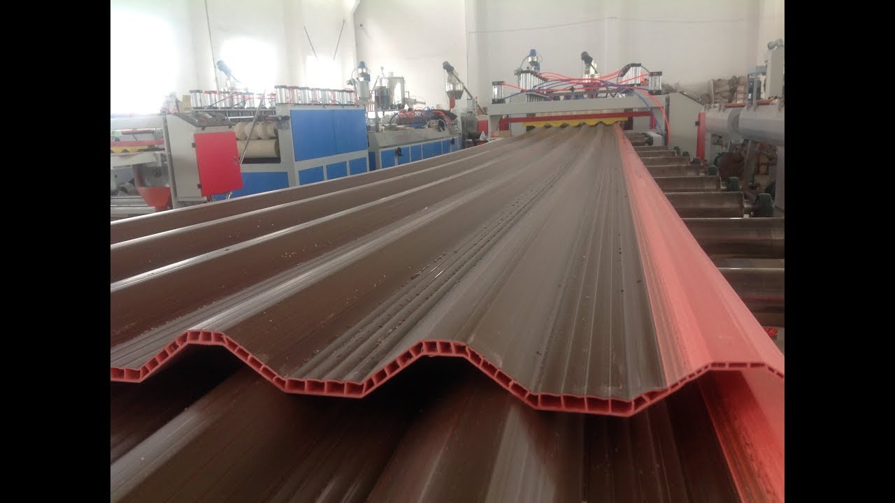 corrugated pvc roof panel extruder machine  / PVC roofing  production line  manufacturers