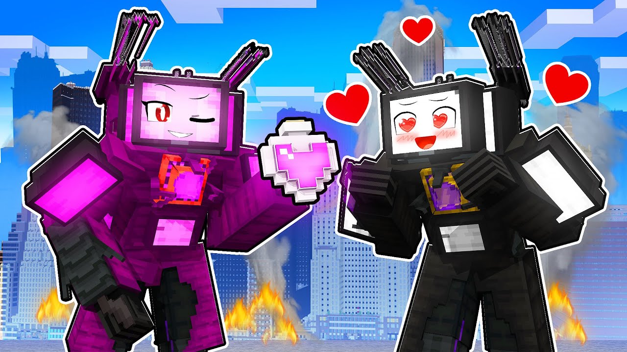 ULTRA TV WOMAN MALUCA usou POÇÃO do AMOR no ULTRA TV MAN no Minecraft
