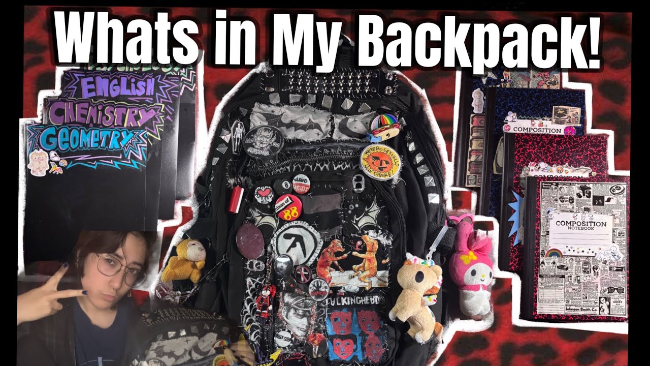  ☆ WHATS IN MY BACKPACK 2025!! *Alternative DIY Edition!* ☆
