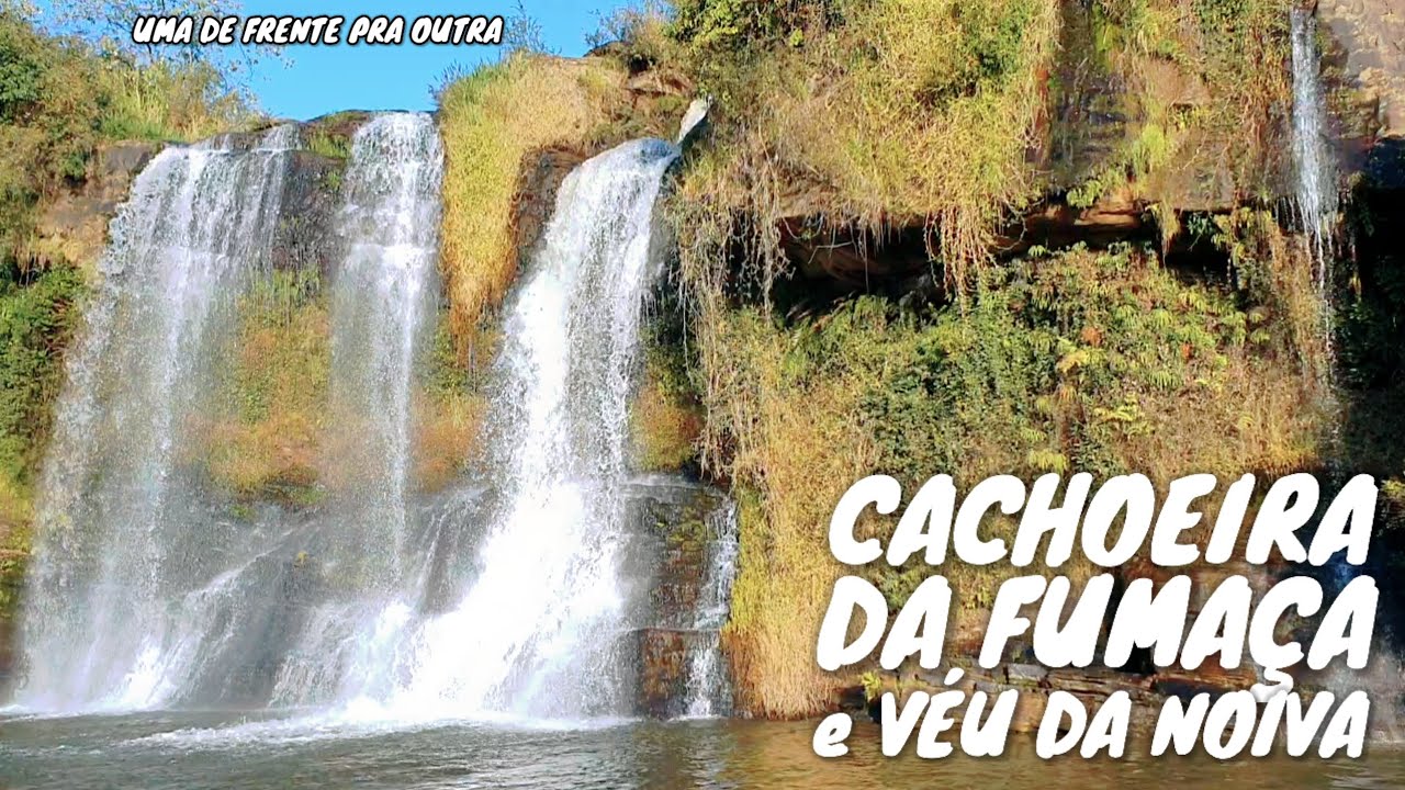 2 CACHOEIRAS NO MESMO LUGAR EM CARRANCAS - MG - CACHOEIRA DA FUMAÇA E VÉU DA NOIVA