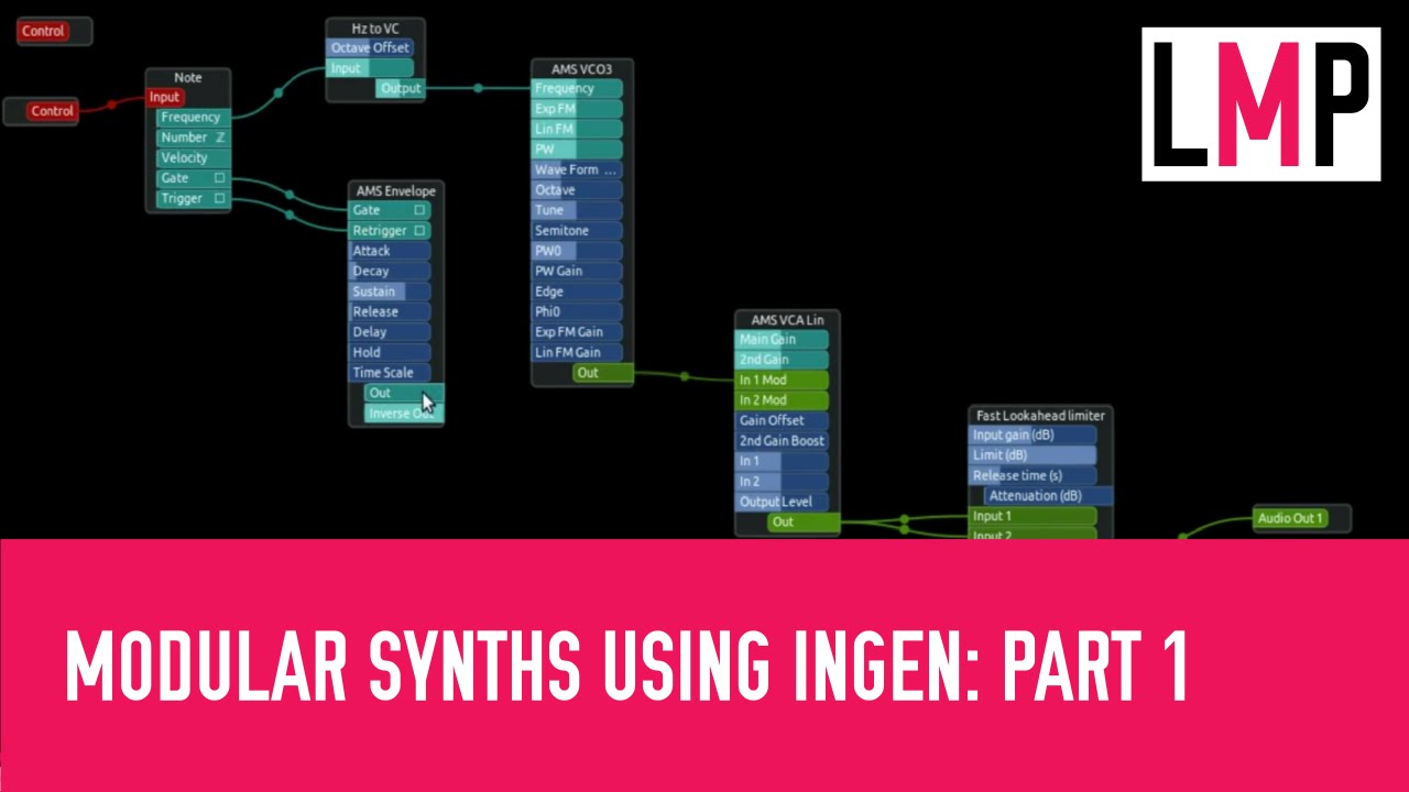 Creating Modular Synths using Ingen and ams-lv2 - Part 1