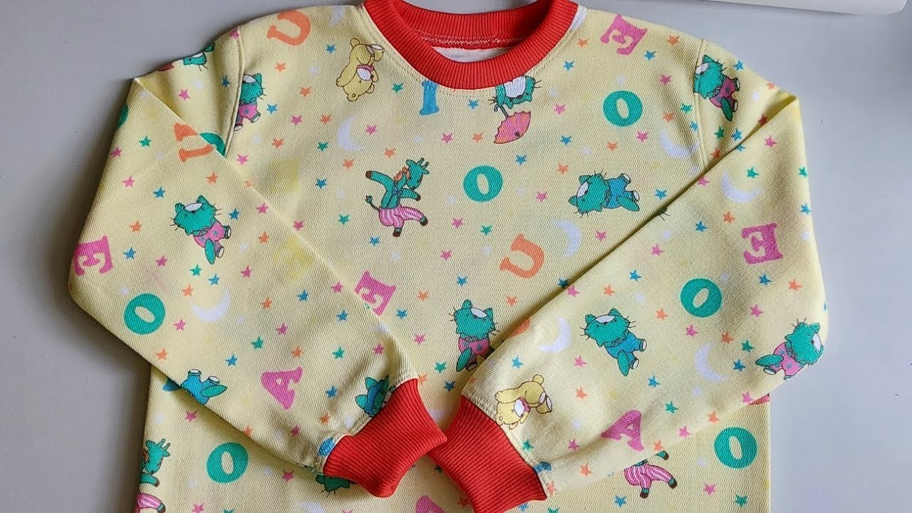 COSTURA DE PIJAMA INFANTIL ( polera multiuso ) #costura #tutorial #ropa #juvenil #tutorial #facil