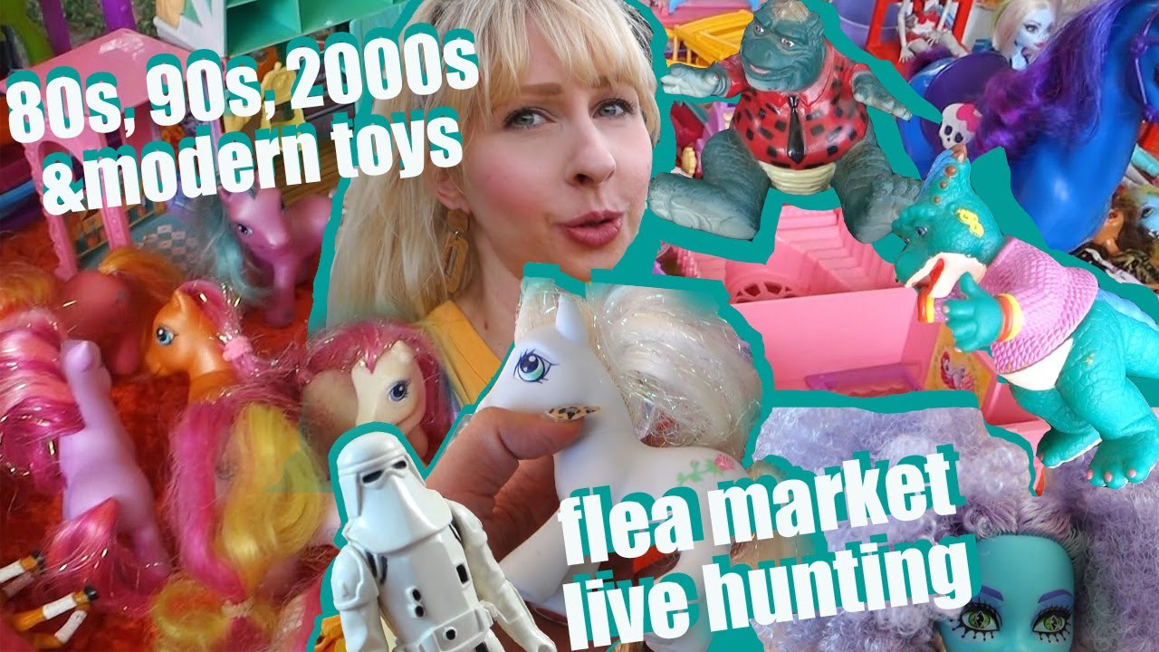 Live toy hunting at flea markets in Berlin - G3 + G4 My little Pony, vintage STAR WARS, Monster High