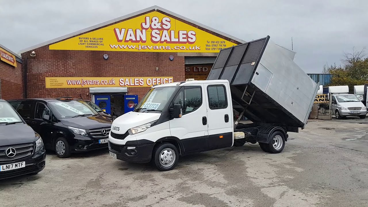 IVECO DAILY 3-0 DIESEL 150BHP CREWCAB TIPPER 6 SPPED ALLOY CHIPPER BODY TWIN WHEELER 15 REG