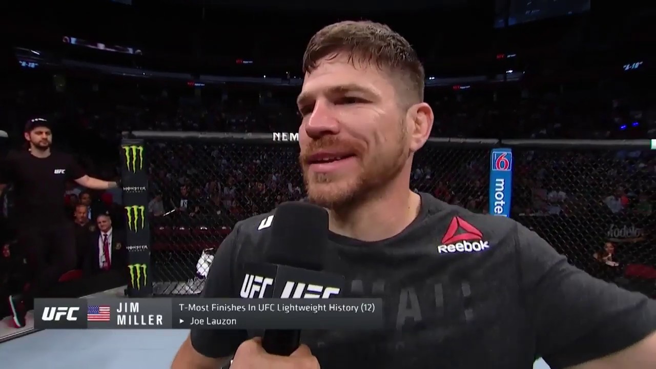 UFC Newark: Jim Miller Octagon Interview