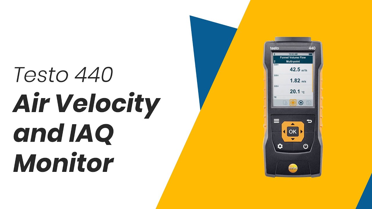 Air Velocity and IAQ Monitor | Testo 440 | Instrukart