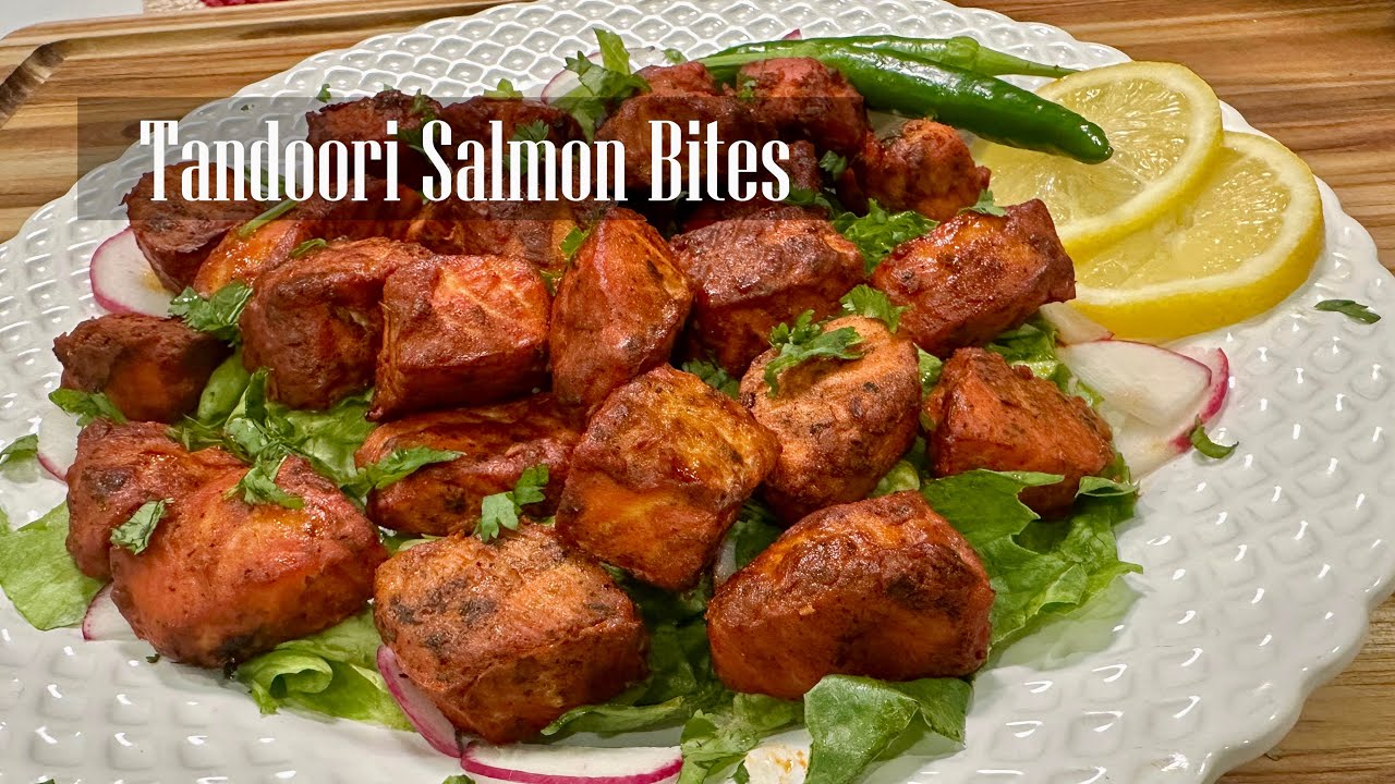 Tandoori salmon Bites || Restaurant Style Tandoori Salmon Recipe || Healthy dinner Recipes-RKC 