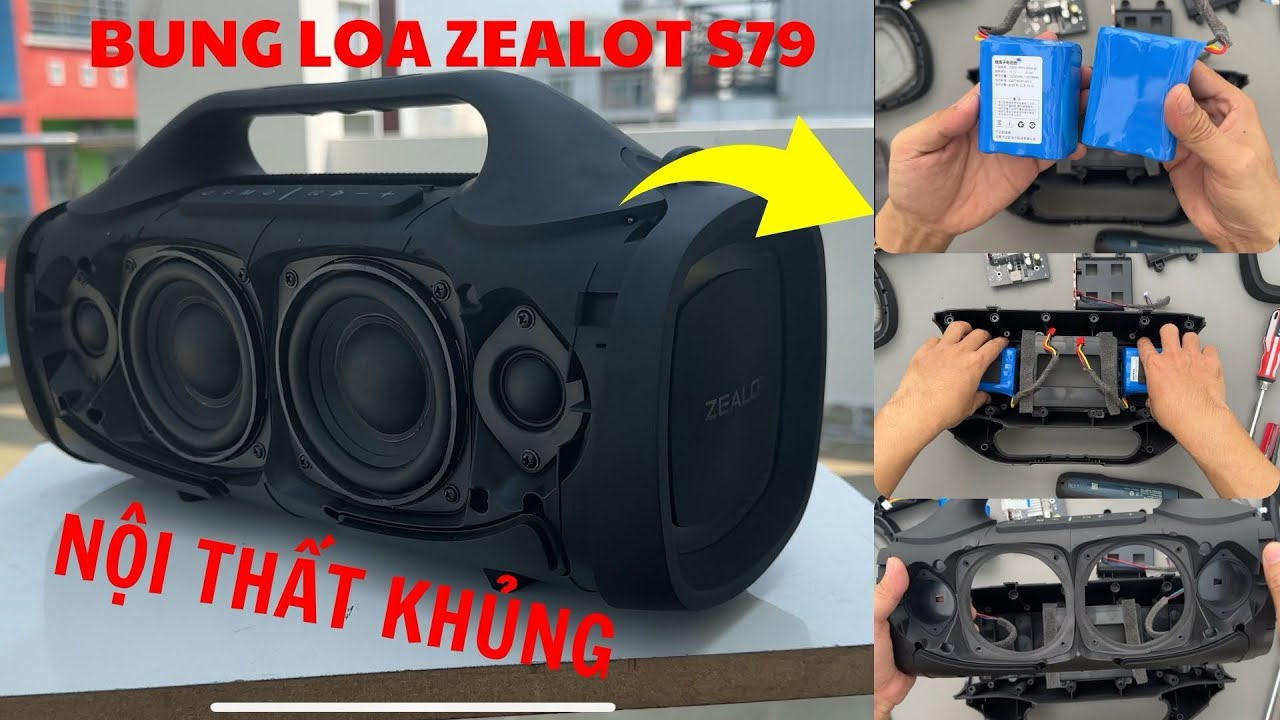 BUNG LINH KIỆN LOA BLUETOOTH ZEALOT S79 XEM THỬ LINH KIỆN XỊN CỠ NÀO | OBIBI OFFICIAL