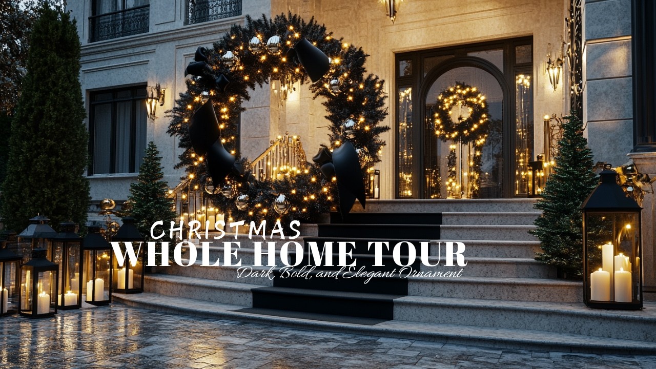 🎄Christmas Whole Home Tour: Bold and Elegant Ornament Decor Ideas 2024-2025