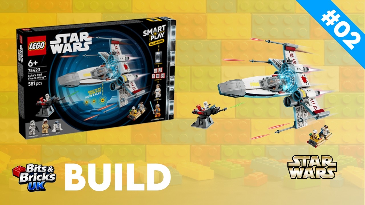Building Luke’s Red Five X-Wing – 10-Minute Speed Build 🚀 LEGO Star Wars 75423