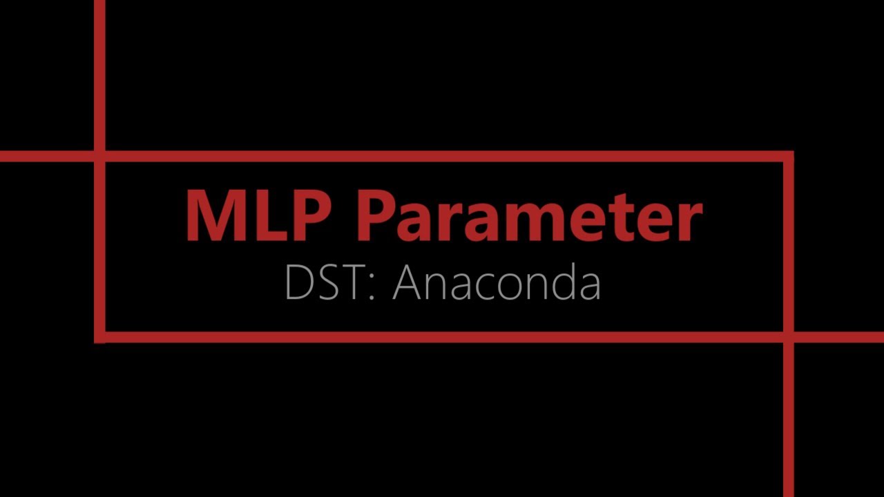 Phase 4: MLP Parameterstudie [Anaconda]
