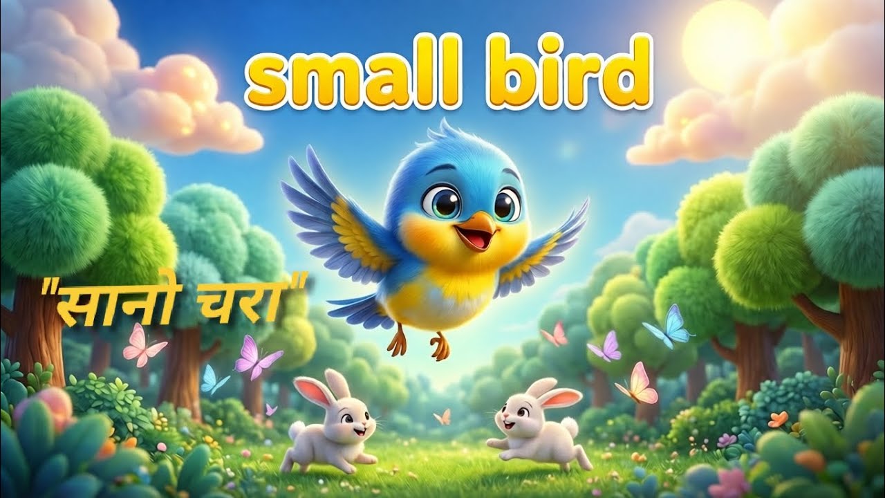 सानो चरा र हरियो जंगल 🌳 | Nepali Kids Nursery Rhyme | Lullaby & Rhymes for Children