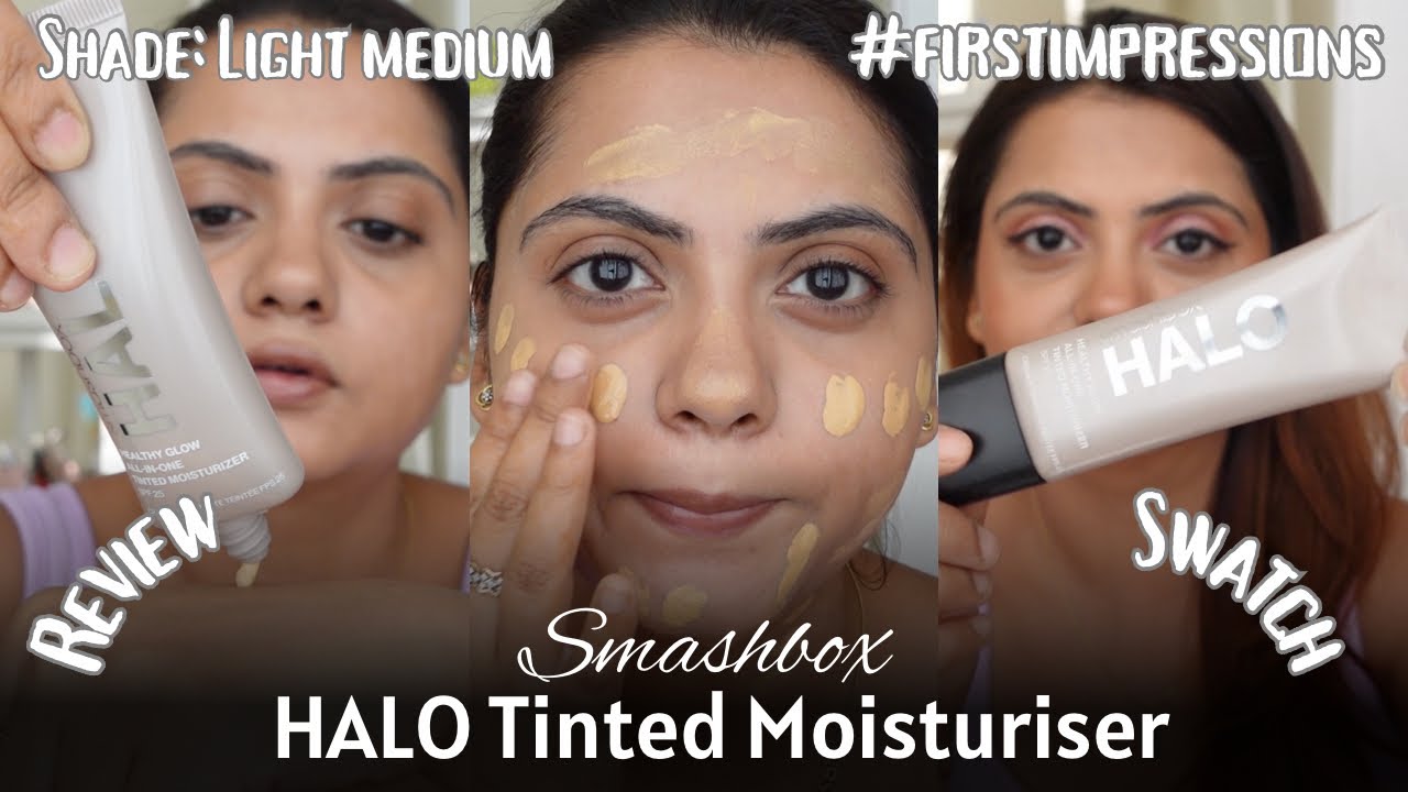 Smashbox HALO Tinted Moisturiser | Review & Swatch | First Impressions | Shade LIGHT MEDIUM 🤩