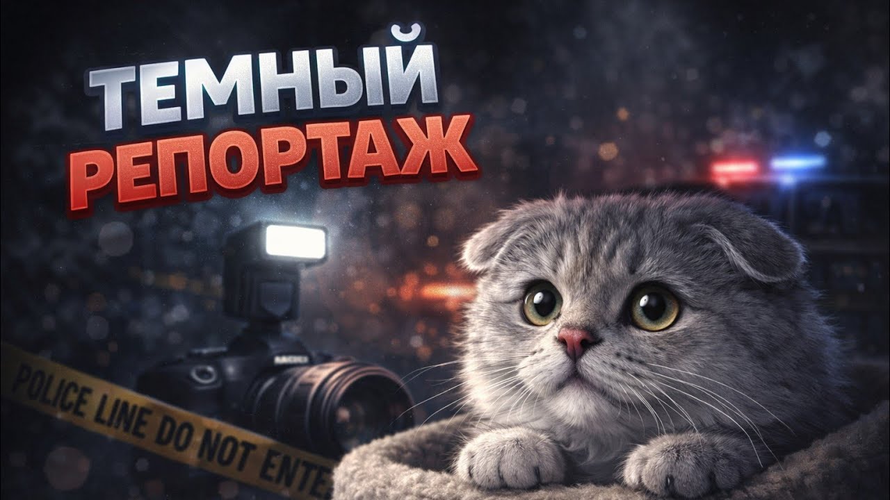 Тёмный репортаж с котиками 😊