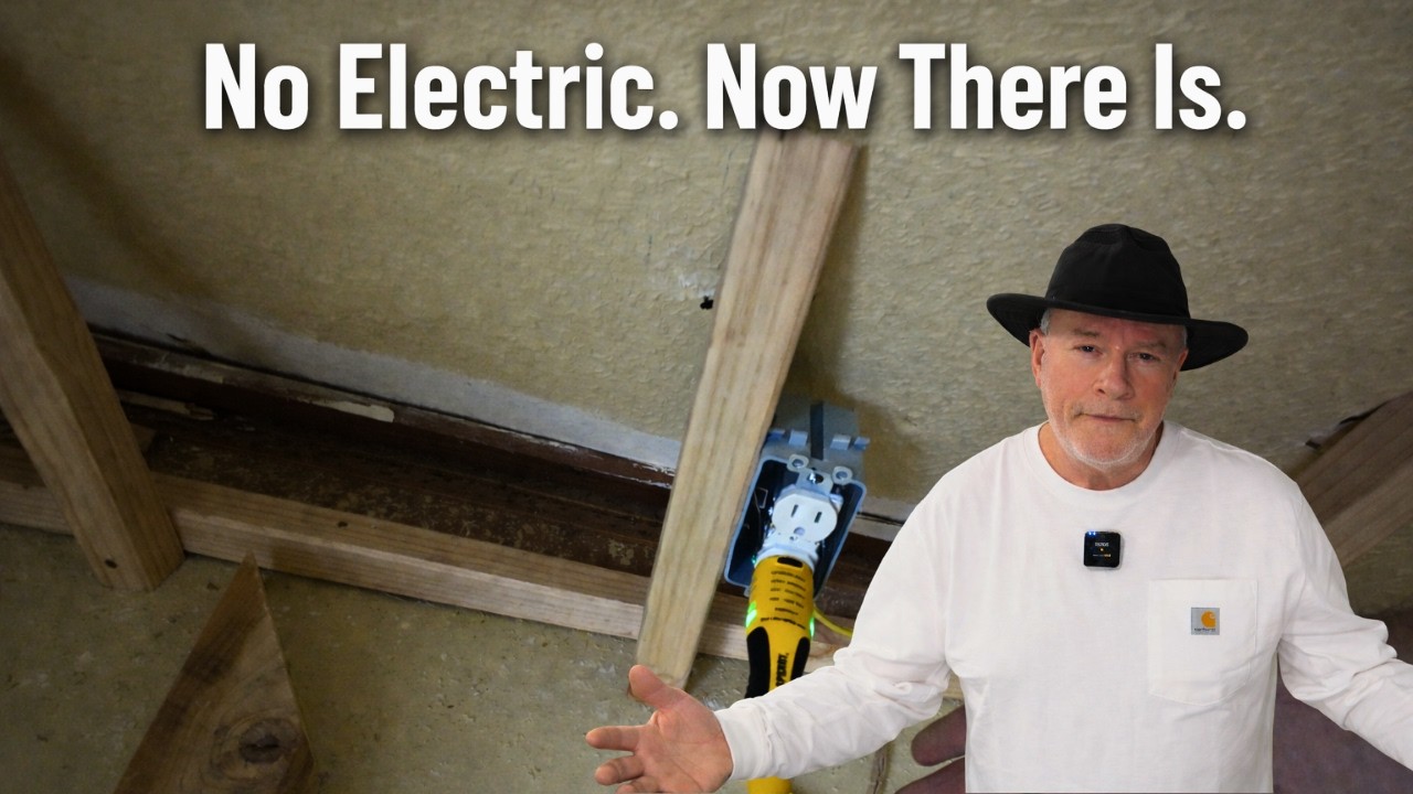 This Room Had No Electric — Here’s How I Fixed It