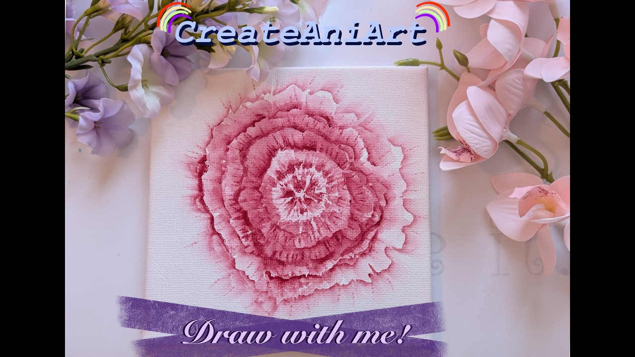 Draw with me a abstract flower