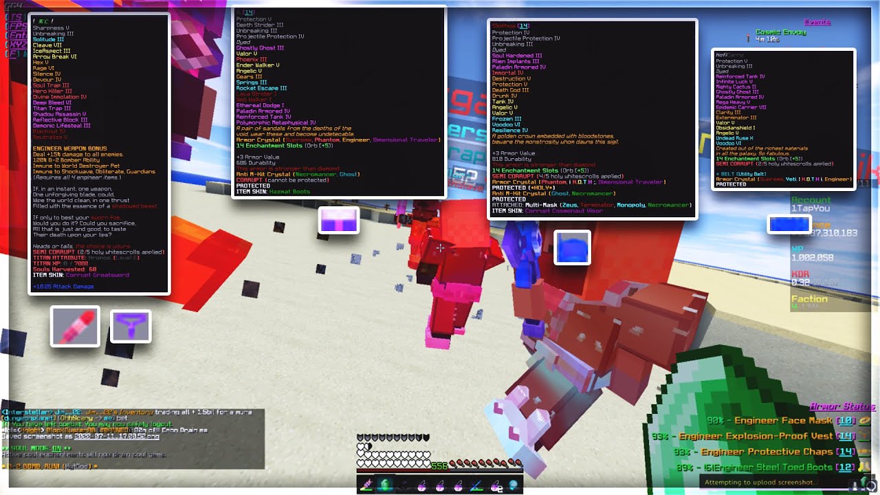 CosmicPvP Dungeon Planet God Kill Montage MURA KILLS + USING ZANG To get ONE SHOTS