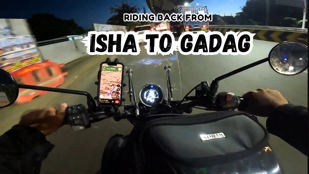 1500 km Ride: Isha Yoga Centre to Gadag | Yezdi Roadster Highway Journey