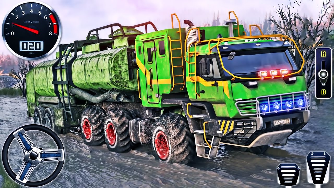Mud Truck Driving Simulator - Offroad Transport Mountain Hill Climb Drive - Android GamePlay #2